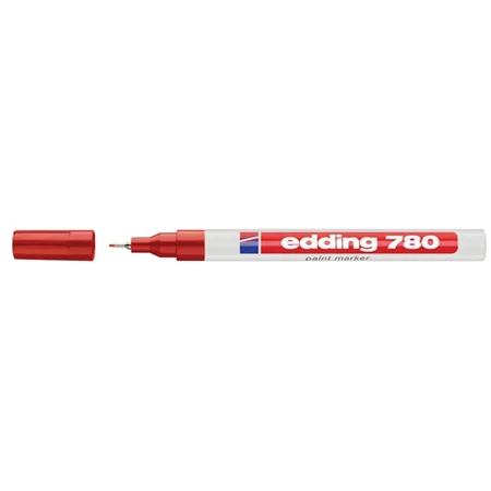 Lakkfilc EDDING 780 vonalvastagság: 0,8 mm, piros