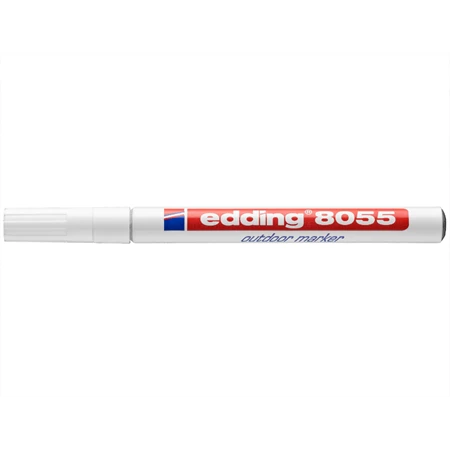 Lakkfilc EDDING 8055 Permanent Kültéri marker, Fehér, bliszter
