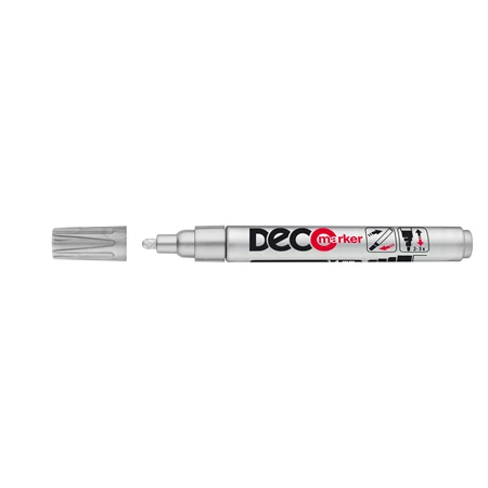 Lakkfilc ICO Deco marker 1-1,5mm ezüst