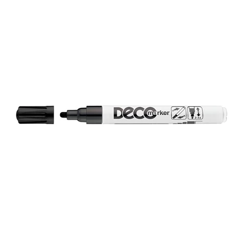Lakkfilc ICO Deco marker 2-4mm B fekete