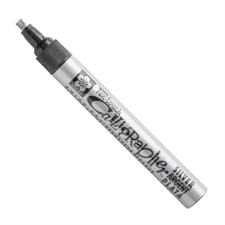 Lakkfilc SAKURA Calligrapher 5mm, ezüst