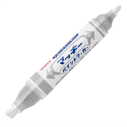 Lakkfilc ZEBRA ezüst  8 mm - 2 mm kerek kétvégű heggyel, Mckie Paint Marker Bold Silver