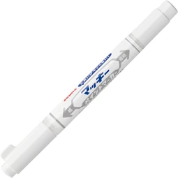 Lakkfilc ZEBRA  fehér 1,2 mm - 0,7 mm  kerek kétvégű heggyel, Mckie Paint Marker Extra Fine white