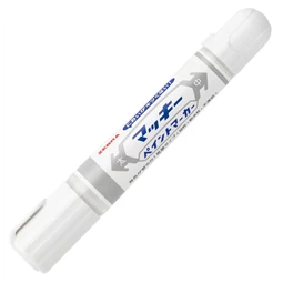 Lakkfilc ZEBRA fehér 8 mm - 2 mm kerek kétvégű heggyel, Mckie Paint Marker Bold  White