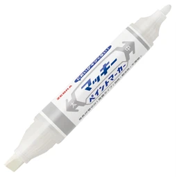 Lakkfilc ZEBRA fehér 8 mm - 2 mm kerek kétvégű heggyel, Mckie Paint Marker Bold  White