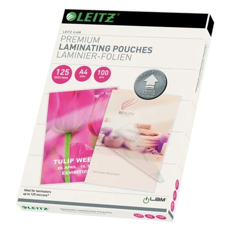 Laminálógép A/4 LEITZ iLam Home Office, szürke, 2 db iLam laminálófóliával, ajándék Wow Bluetooth hangszóró