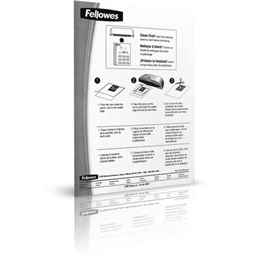 Laminálógép tisztító lapok FELLOWES 10db/csomag