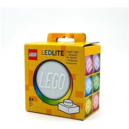 Lámpa éjszakai fény, LEGO Iconic 1x1 plate, fehér