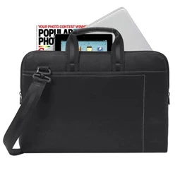 Laptop táska, RIVACASE, Orly 8930, slim fekete