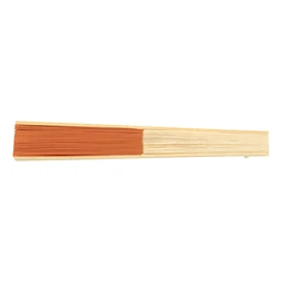 Legyező papír, bambusz bordázattal 38 x 21 cm narancssárga