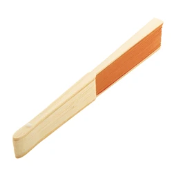 Legyező papír, bambusz bordázattal 38 x 21 cm narancssárga
