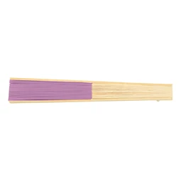 Legyező papír, bambusz bordázattal 38 x 21 cm pink