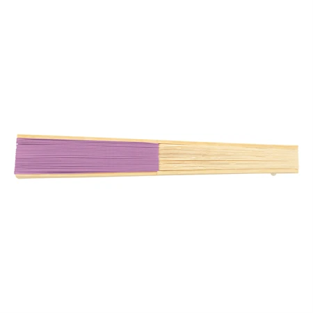 Legyező papír, bambusz bordázattal 38 x 21 cm pink