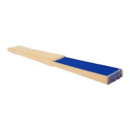 Legyező textil, bambusz nyéllel 38 x 21 cm kék