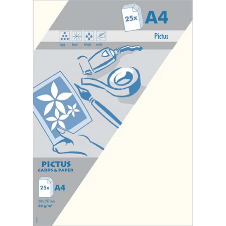 Levélpapír Artoz Pictus A/4 80g Kukorica 25db/csomag