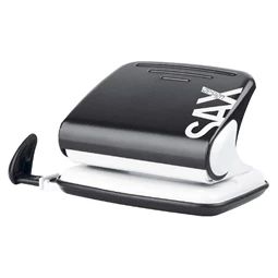 Lyukasztó SAX Design 318 kétlyukú, 15 laphoz, fekete