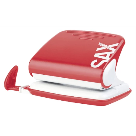 Lyukasztó SAX Design 318 kétlyukú, 15 laphoz, piros