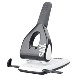 Lyukasztó SAX Design 618 nagyteljesítményű, kétlyukú, 65 lap, fekete