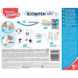 Készségfejlesztő MAPED Fújós filctoll készlet MAPED CREATIV Blow pen Art  pop