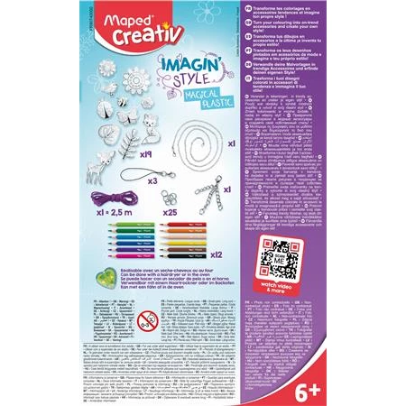 Készségfejlesztő MAPED Mágikus ékszerkészítő készlet, MAPED CREATIV, Imagin Style, Magical Plastic