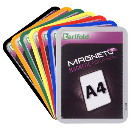 Mágneses keret, A4, TARIFOLD Magneto Solo, kék 2db/cs.
