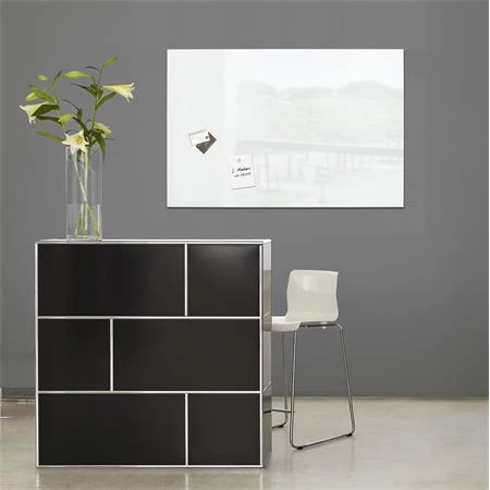 Mágneses üvegtábla, 100x65 cm, SIGEL Artverum fehér