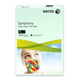 Másolópapír színes A/3, 80g. XEROX Symphony zöld (pasztell) 500lap/csomag