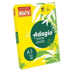 Másolópapír színes A/3 REY Adagio 80g, intenzív sárga