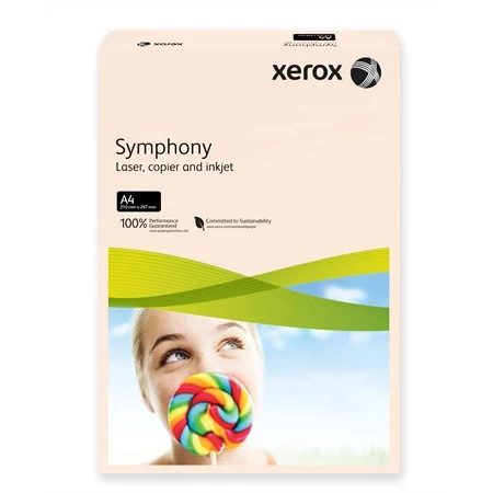 Másolópapír színes A/4, 160g. XEROX Symphony lazac (pasztell) 250lap/csomag