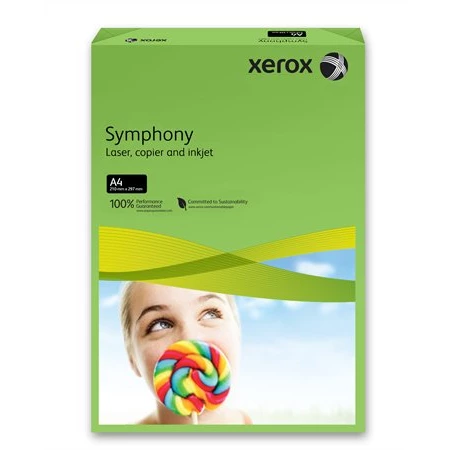 Másolópapír színes A/4, 160g. XEROX Symphony sötét zöld (intenzív) 250lap/csomag