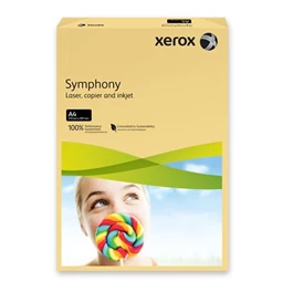 Másolópapír színes A/4, 160g. XEROX Symphony vajszín (közép) 250lap/csomag