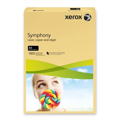 Másolópapír színes A/4, 80g. XEROX Symphony vajszín (közép) 500lap/csomag