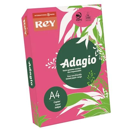 Másolópapír színes A/4 REY Adagio 80g, intenzív fukszia