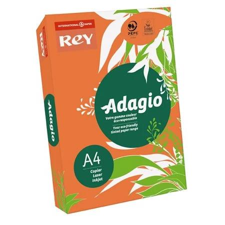 Másolópapír színes A/4 REY Adagio 80g, intenzív narancssárga