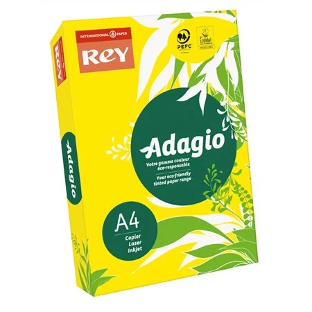 Másolópapír színes A/4 REY Adagio 80g, intenzív sárga