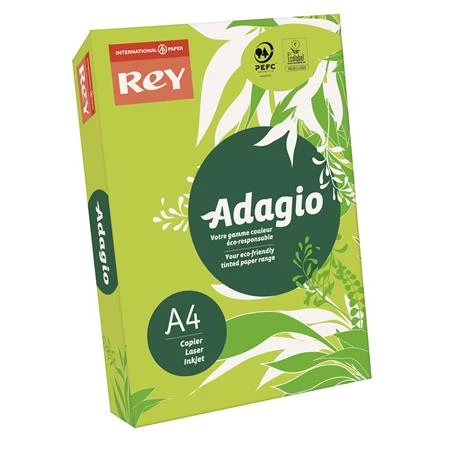 Másolópapír színes A/4 REY Adagio 80g, neon kiwi