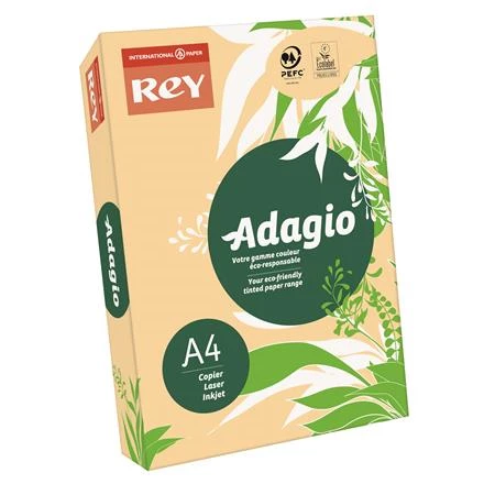 Másolópapír színes A/4 REY Adagio 80g,  pasztell lazac