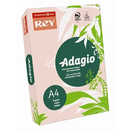 Másolópapír színes A/4 REY Adagio 80g, pasztell rózsaszín