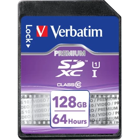 Memóriakártya SDXC, 128GB, Class 10, VERBATIM