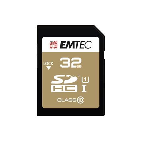 Memóriakártya, microSDHC, 32GB, UHS-I/U1, 85/20 MB/s, adapter, EMTEC 