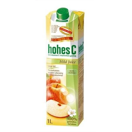 Gyümölcslé 100% 1liter HOHES C  Mild Juice alma-acerola