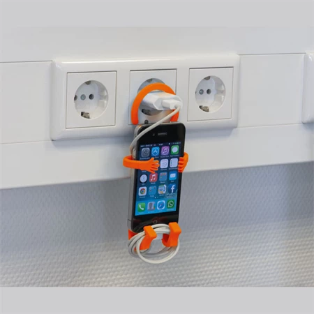 Mobiltartó, felakaszható  15,2 x 0,5 x 20,6 cm narancssárga
