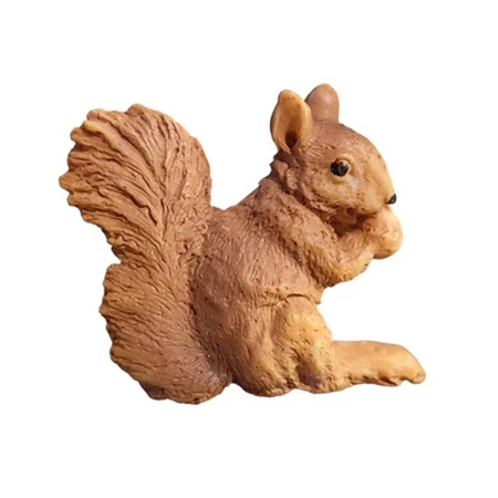 Mókus mogyoróval, öntapadós poly 3,9x0,9x3,3 cm barna 4db/csomag