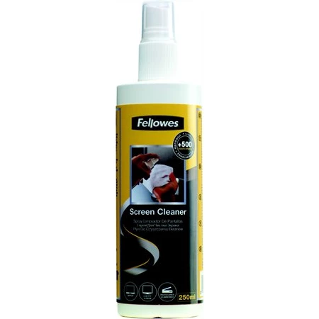 Monitortisztító folyadék, pumpás, FELLOWES 250 ml