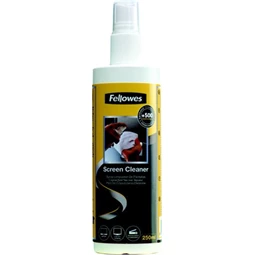 Monitortisztító folyadék, pumpás, FELLOWES 250 ml