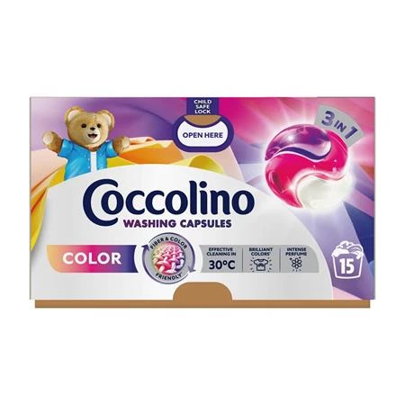 Mosókapszula COCCOLINO Care Color 15 db
