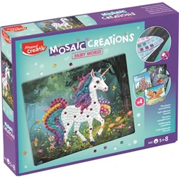 Készségfejlesztő MAPED Mozaikos képkészítő, tündérvilág, MAPED CREATIV Mosaic Creations