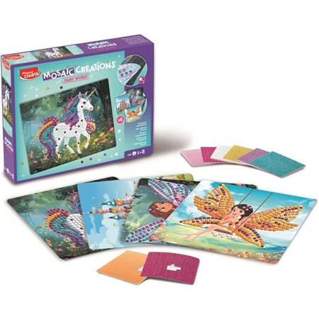 Készségfejlesztő MAPED Mozaikos képkészítő, tündérvilág, MAPED CREATIV Mosaic Creations
