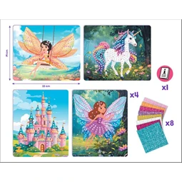 Készségfejlesztő MAPED Mozaikos képkészítő, tündérvilág, MAPED CREATIV Mosaic Creations