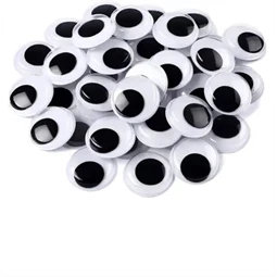 Mozgó szem kör 10mm 100db/csomag öntapadó